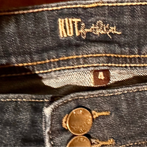 KUT from the Kloth Women's Straight Leg Double Button Jean in Opulent - Picture 3 of 4